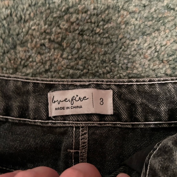 SOLD-Women’s Love, Fire maxi cargo skirt size 3 black gray charcoal - Picture 6 of 7